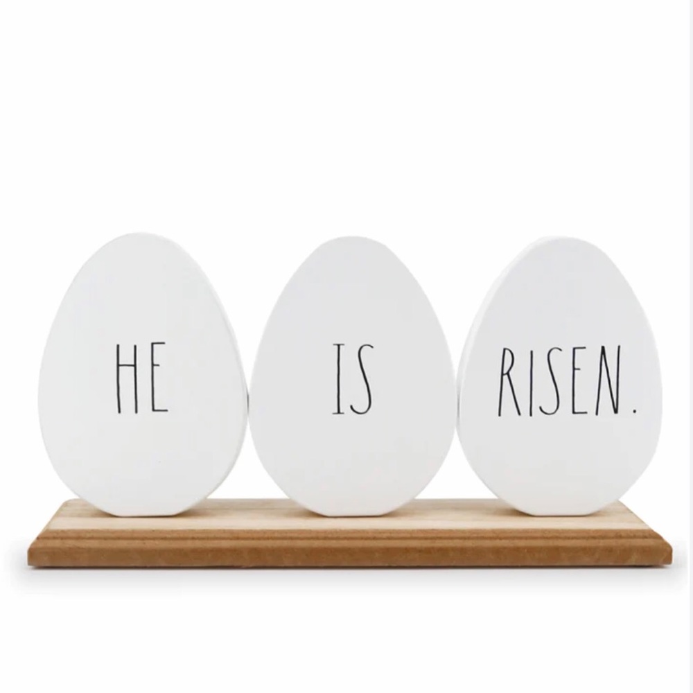 Rae Dunn "He Is Risen" Easter Sign